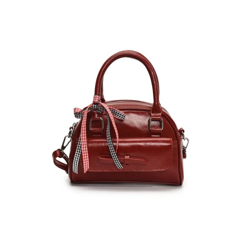 Yalu PU Shoulder Bag, Crossbody Bag, Handbag Regular Women's Ecru/Red/Pink/Silver/Black-8