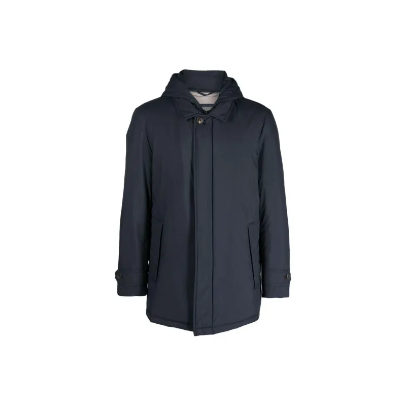 Corneliani Spread collar Padded Hooded Jacket-0