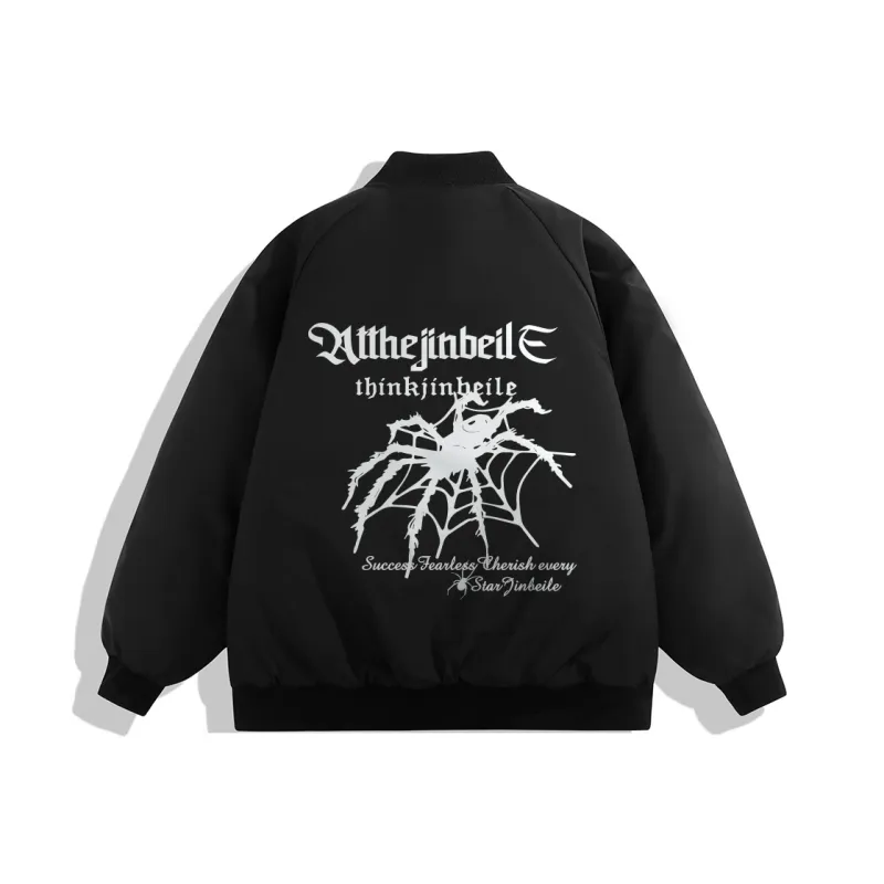 JINBEILE Jackets Coats Unisex Black-0