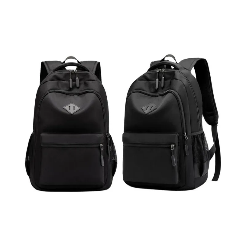 H YXIANG Oxford Backpack Regular Unisex Black/Dark Blue/Burgundy-1