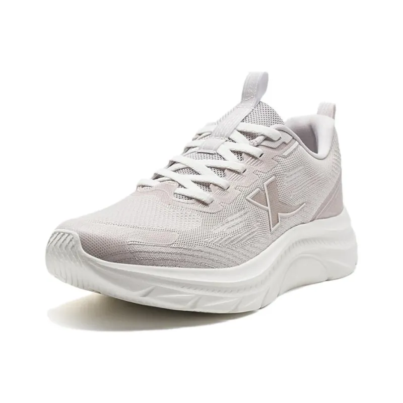 XTEP Abrasion Resistant Coverage Low Top Casual Running Shoes Women's Umber White-1
