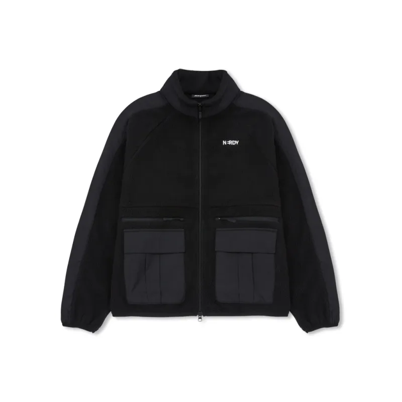 NERDY FW24 Velvet feel Coat Unisex Black-0