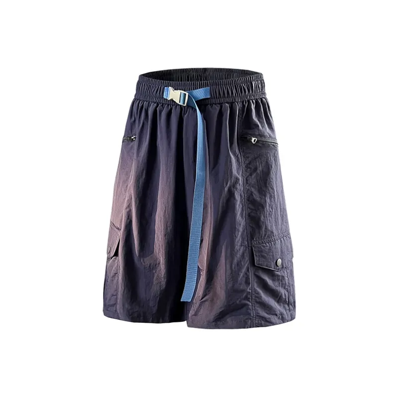 GROW DATE Cargo Shorts Unisex Black-13