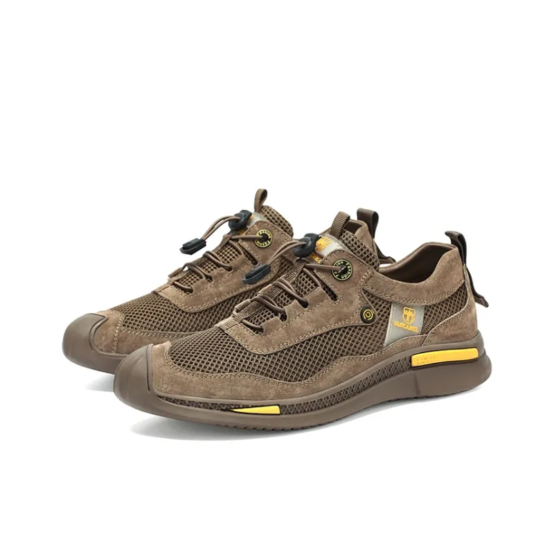 VanCamel Cushioning Abrasion Resistant Lightweight Breathable Slip Resistant Low Top Hiking Shoes Men's-24