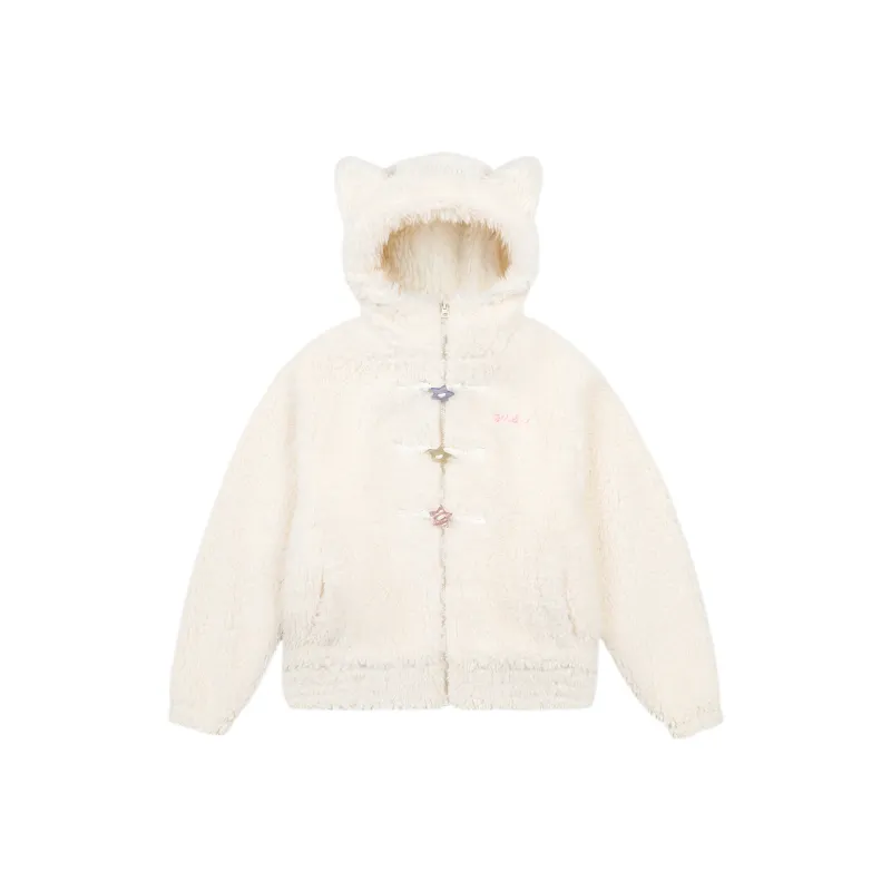 WORKSOUT Velvet feel Coat Unisex White-0