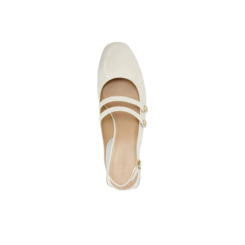 COACH WINLEY Chunky Heel High Heels 3.5cm Women's White-3
