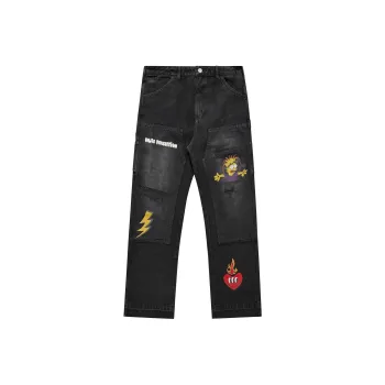 False Perception Jeans Unisex Black