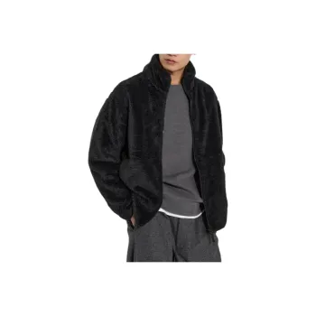 UNIQLO Velvet-feel Coat Unisex Black