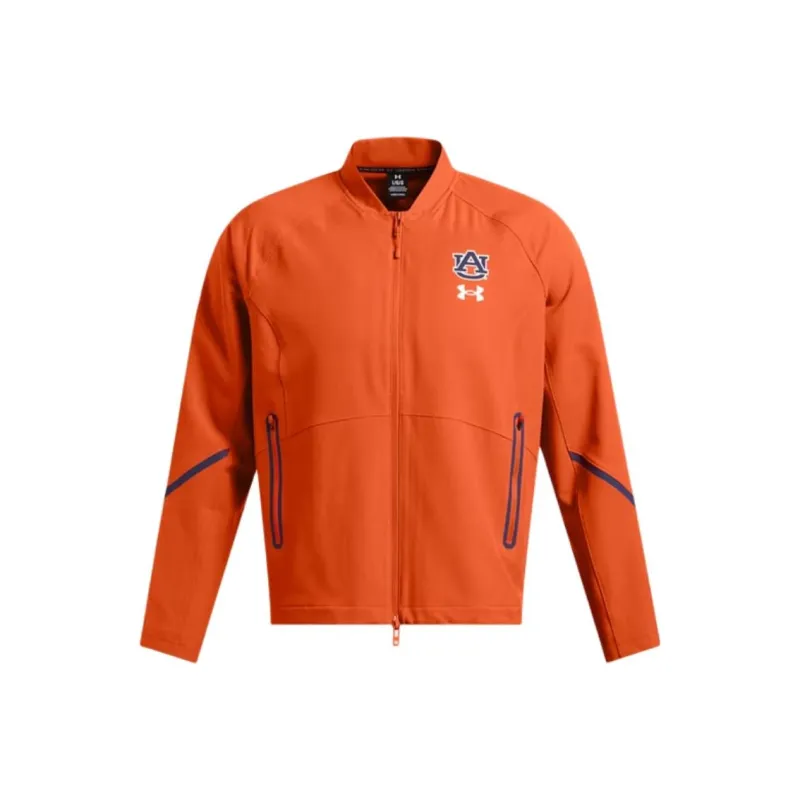 Under Armour WOVEN Collection Unstoppable Collegiate Bomber Jackets Coats Men's Orange-0