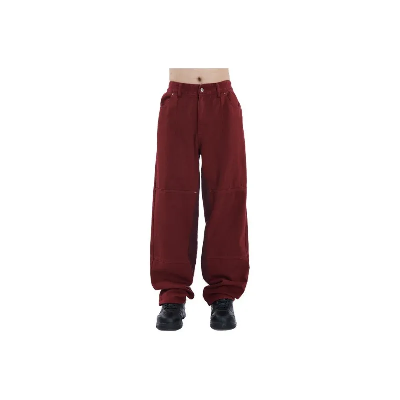 Anomalies Department -a.N.D Jeans Unisex Burgundy-0