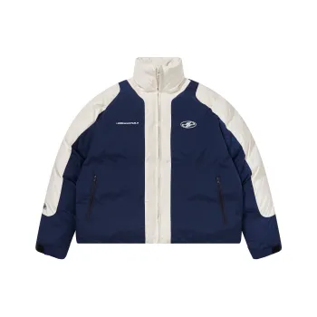 HARSH AND CRUEL Puffer Jacket Coat Unisex Blue
