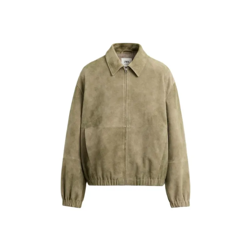 ZARA Jackets & Coats Men's Yellow Green-0