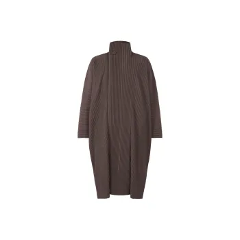 Homme Plissé Issey Miyake Coat Men's Brown