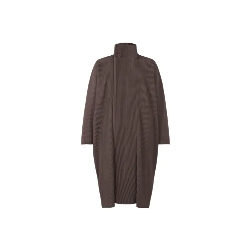 Homme Plissé Issey Miyake Coat Men's Brown
