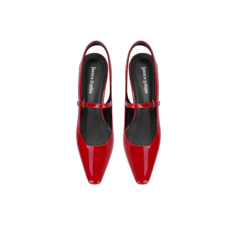 JESSICA SOPHIA Chunky Heel High Heels 3cm Women's-4