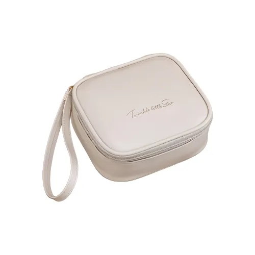 LETOO PU Makeup Bag Regular Women's Cream White