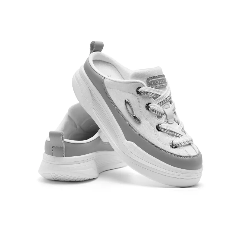 LOXKI Alpha Round Shoes Ease Low Top Canvas Shoes Unisex-18
