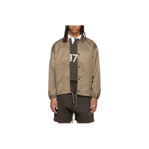 Fear Of God Essentials Military Nylon Hooded Jacket Jackets & Coats Men's Light Umber