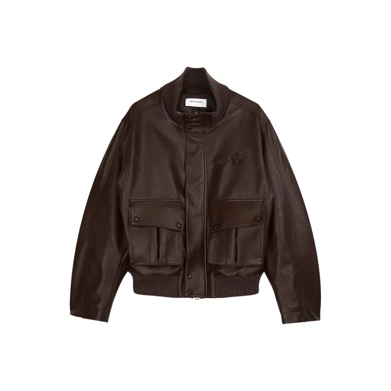 SIMPLE PROJECT Jackets Coats Unisex Red Brown-0
