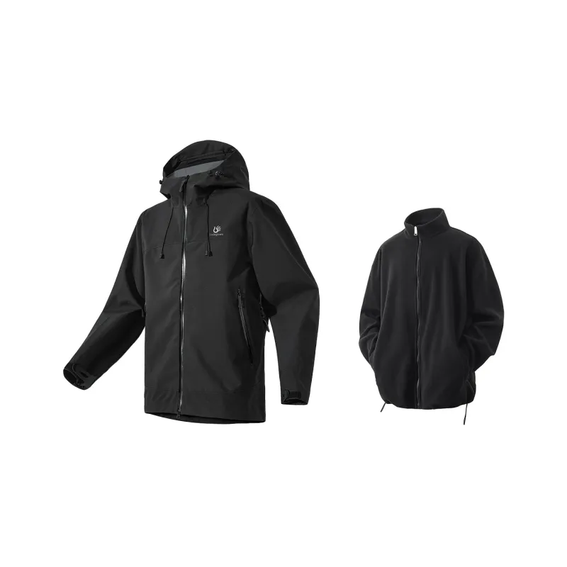 LIVINGTOWN Warm Breathable Water Resistant Windproof Windbreaker Jacket Unisex-10