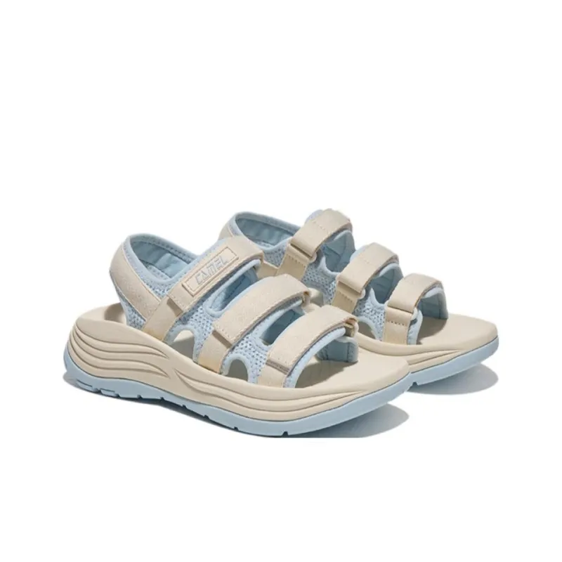 CAMEL Beach Sandals Women's Milk White/Glacier Blue/Milk White/Iris Purple/Black/Beige-1