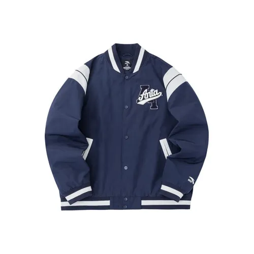 Anta Life Collection Baseball Jacket Unisex Deep Navy Blue