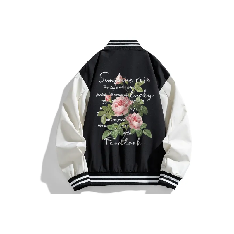 FONDLOOK Baseball Jacket Unisex-0