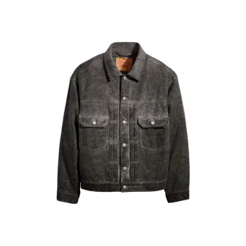 Levis X Stussy X Levis Jackets Unisex Black