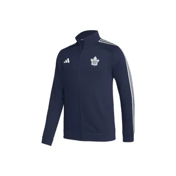 Adidas Maple Leafs Track Jacket Retro Sports Stand Collar Jackets Men's Marine Blue