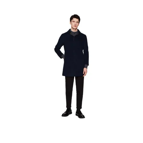 JODOLL Coats Men Navy Blue