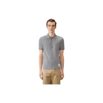 THOM BROWNE 4 Bar Cotton Polo Shirt