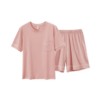 Cotton Gene Pajama Set Women's Light Pink