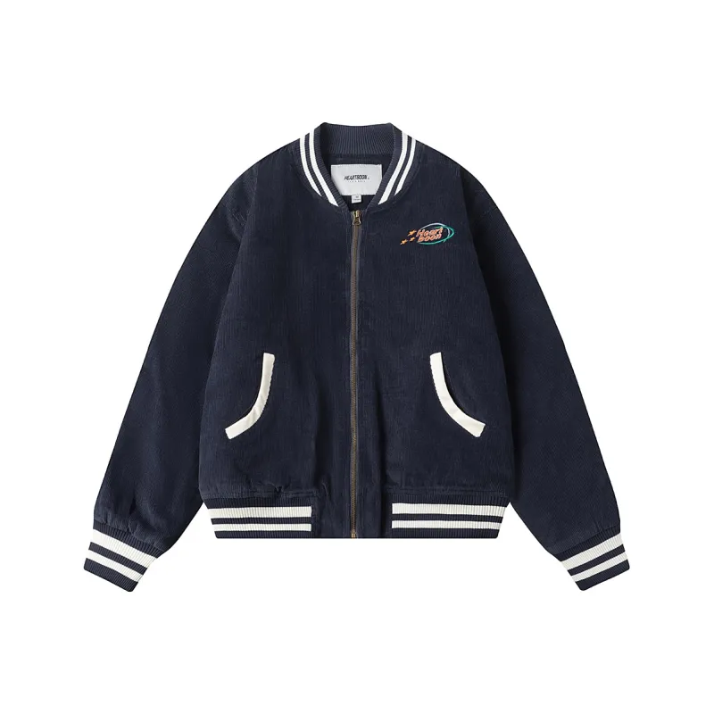 Heartboon Baseball Jacket Unisex Blue-0