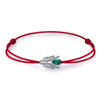 JIUXIAOJIANG Synthetic Emerald Bracelets Women's Green
