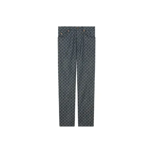 GUCCI Gg Monogram Eco Washed Organic Denim Jeans