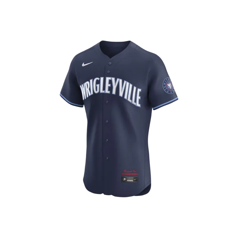 Nike x MLB Chicago Cubs City Connect Baseball Jacket Unisex Marine Blue-0