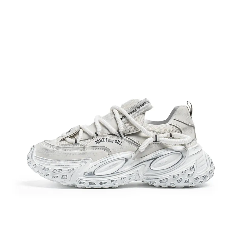JANECO Slip Resistant, Abrasion Resistant, Breathable Low Top Chunky Sneakers Men's-7