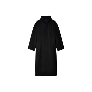 Balenciaga Raglan Hooded Coat