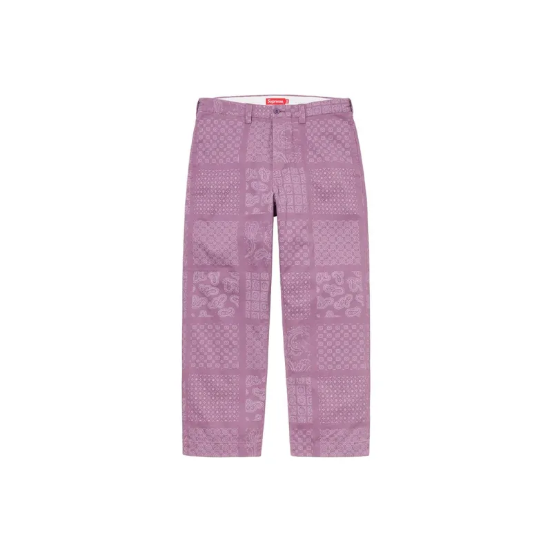 Supreme Paisley Grid Chino Pant-2