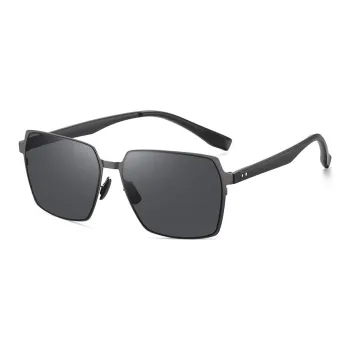 Yamaichi Maru Stainless Steel TR90 Square Sunglasses Unisex