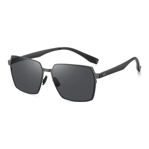 Yamaichi Maru Stainless Steel TR90 Square Sunglasses Unisex