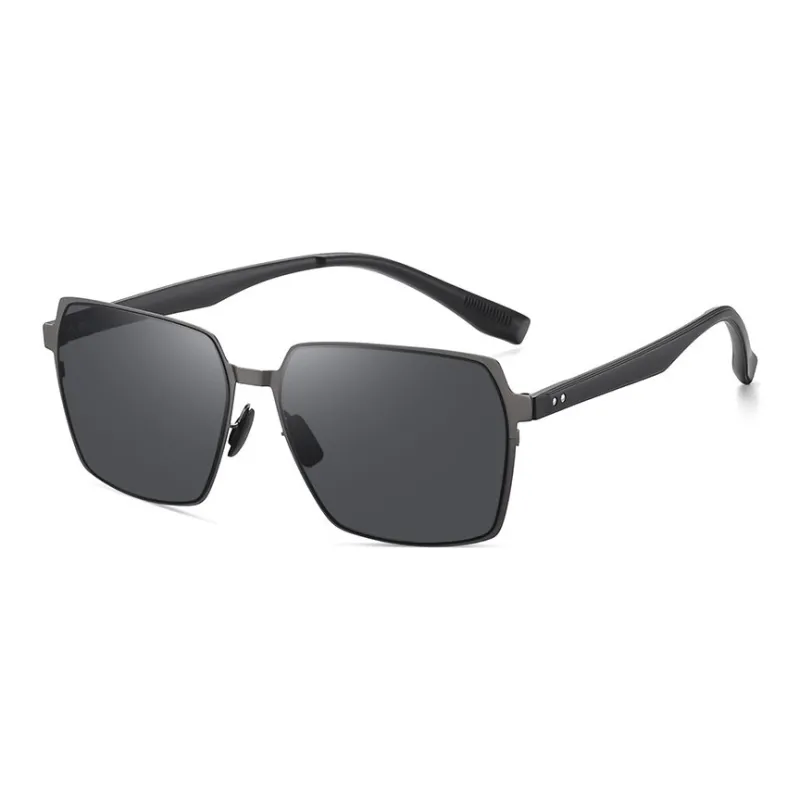 Yamaichi Maru Stainless Steel TR90 Square Sunglasses Unisex-0