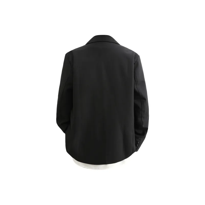 OGEK Business Suit Unisex Dark Gray Comes With White Shirt+Brooch-6