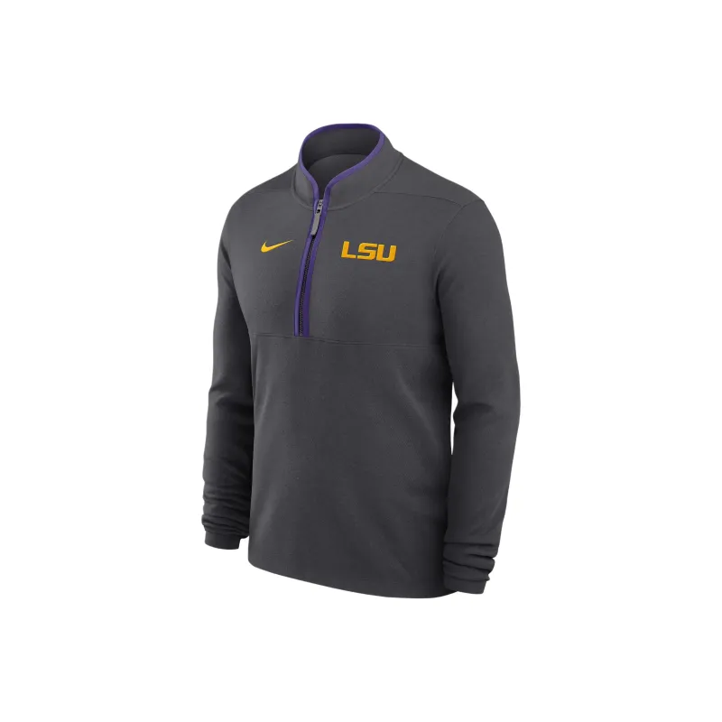 Nike Lsu Tigers Victory Men's Nike Dri FIT College 1/2 Zip Long Sleeve Top-0