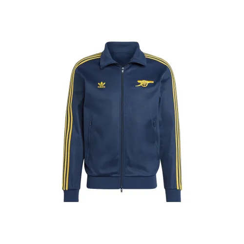 Adidas Originals ARSENAL BECKENBAUER TRACK TOP Jackets Coats Men's College Navy/Tribal Yellow