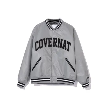 COVERNAT Casual Jackets & Coats Comfortable Versatile Street Style Baseball Jacket Unisex Gray