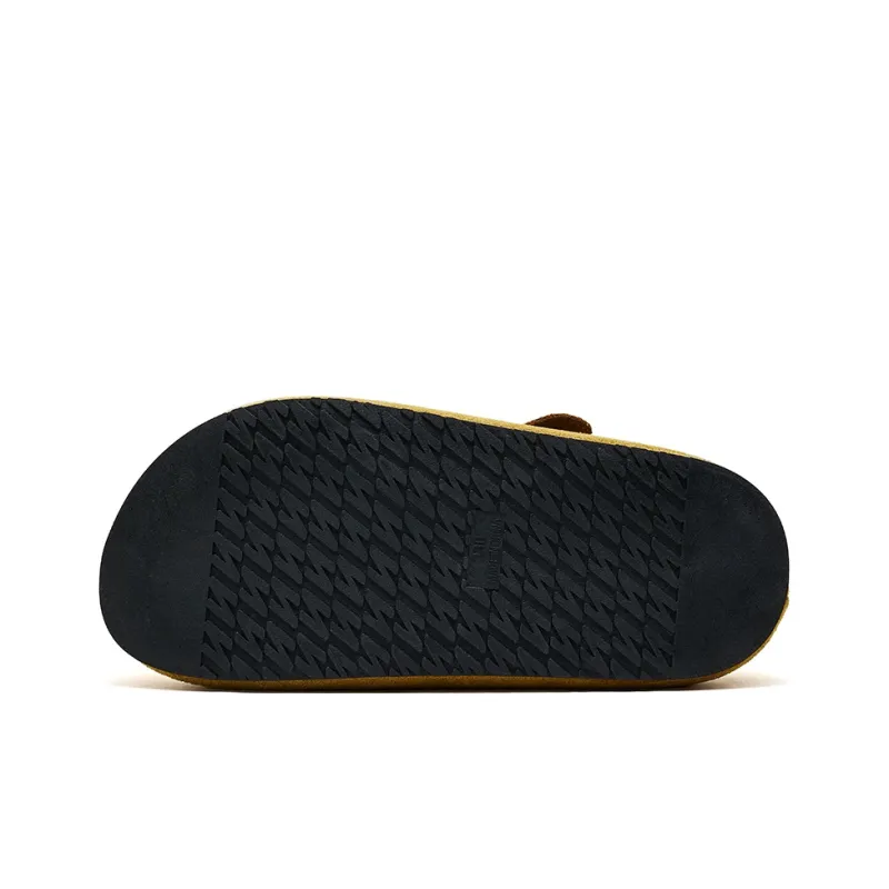 JINDUN Slip on Platform Closed Toe Slippers Women's Yellow-6