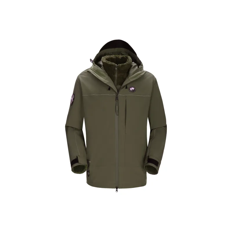 Panda Carefree Play Series Warm Breathable Water Resistant Rainproof Windproof Windbreaker Jacket Unisex-12