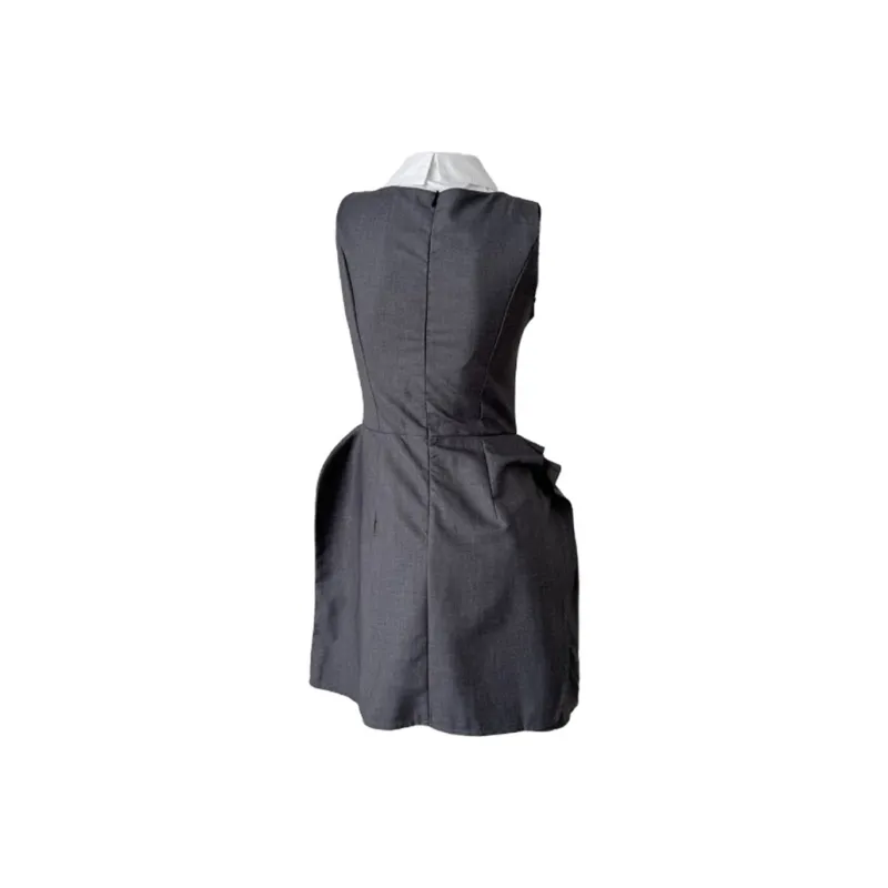 QYPRF Sleeveless Dress Women's Gray-1