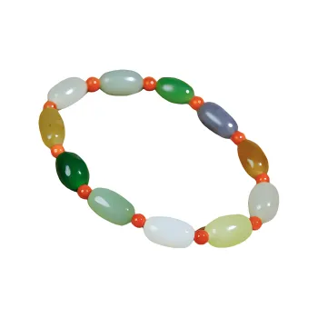 Jade Charm Yao Hetian Jade Bracelets White Jade/Pale Greenish White Jade Unisex